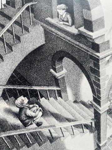 M.C. Escher (1898-1972) - High and Low (Boven en Onder)