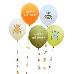 Bosdier Ballonnen Happy Birthday 5st, Hobby en Vrije tijd, Nieuw, Verzenden
