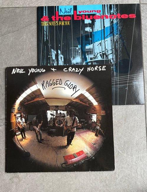Neil Young - 2 x albums - Ragged Glory, This notes for you, Cd's en Dvd's, Vinyl Singles