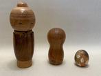 Kokeshi poppen kleine collectie - Hout - Japan - Shwa