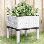 vidaXL Plantenbak met poten 40x40x42 cm polypropeen wit, Tuin en Terras, Verzenden, Nieuw