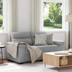 vidaXL 2-zitsbank Wolkengrijs 120 cm Stof, Huis en Inrichting, Verzenden, Nieuw