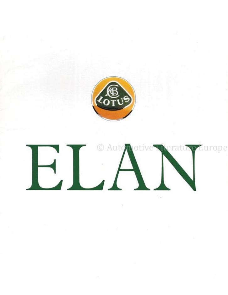 1989 LOTUS ELAN BROCHURE ENGELS, Livres, Autos | Brochures & Magazines