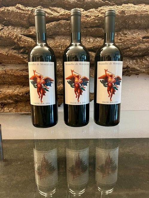 2004 Valdicava - Brunello di Montalcino DOCG - 3 Bouteilles, Verzamelen, Wijnen