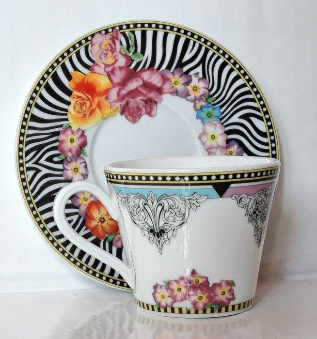 Rosenthal - Versace - Tasse et soucoupe - Versace Hot, Antiquités & Art, Antiquités | Verre & Cristal