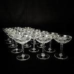 Val Saint Lambert attr. - Verre à champagne (16) - Cristal, Antiek en Kunst, Antiek | Glaswerk en Kristal