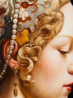 Anne Dias - (100% handpainted !) Lady Lydia of Brightness, Antiek en Kunst, Kunst | Schilderijen | Modern