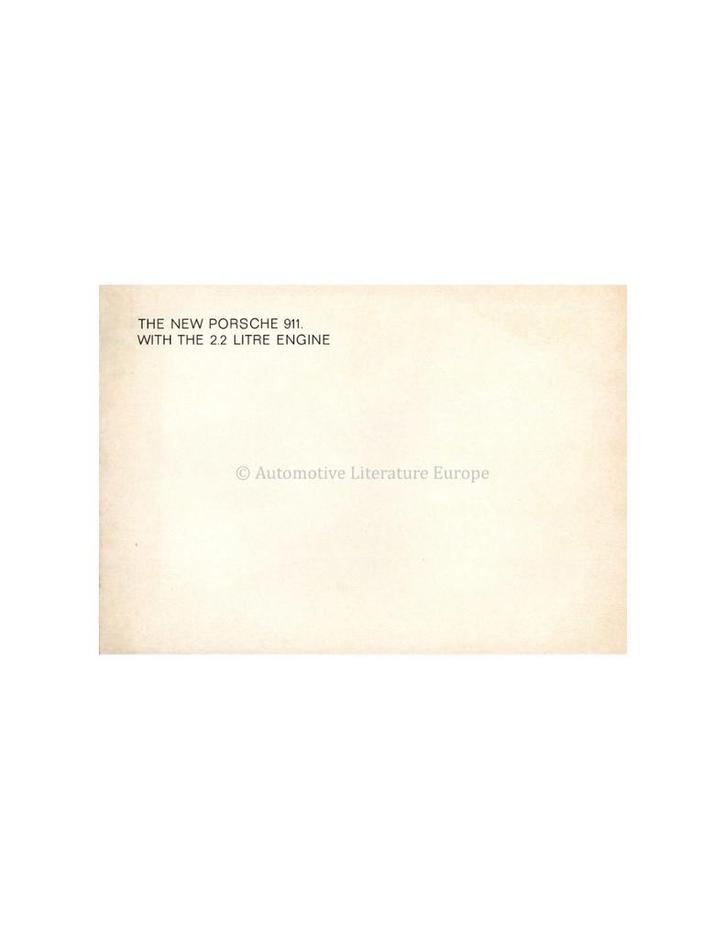 1970 PORSCHE 911 BROCHURE ENGELS, Livres, Autos | Brochures & Magazines, Enlèvement ou Envoi
