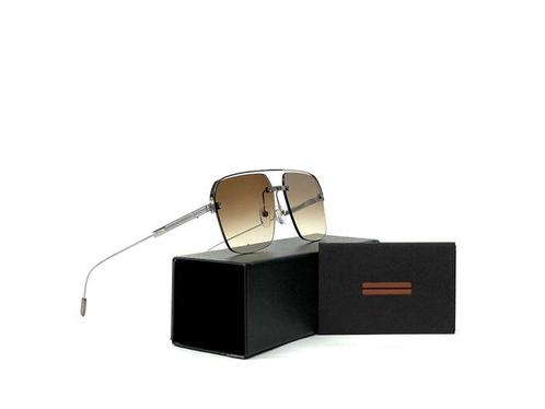 Zegna - EZ0213/S-08F, Cat.:*2, Brown Gradient, Shiny Silver,, Handtassen en Accessoires, Zonnebrillen en Brillen | Dames