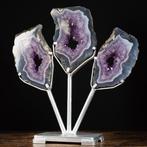 Tranches exclusives daméthyste - Tris de tranches de géode