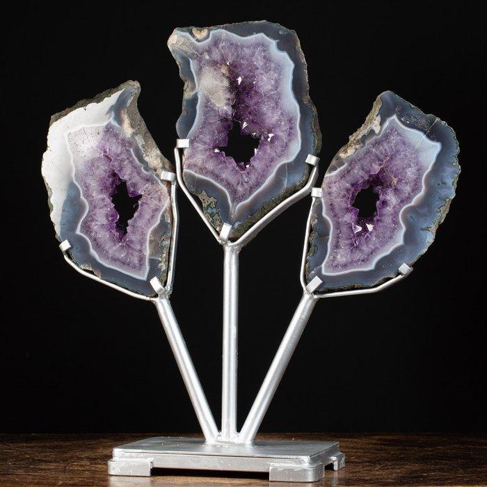 Tranches exclusives daméthyste - Tris de tranches de géode, Verzamelen, Mineralen en Fossielen