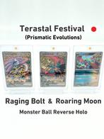 Pokémon - 3 Card - Terastal Festival Raging Bolt EX #222 +, Hobby en Vrije tijd, Nieuw