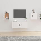 vidaXL Tv-wandmeubels 2st 40x34,5x40 cm wit, Huis en Inrichting, Kasten |Televisiemeubels, Verzenden, Nieuw