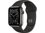 Apple Watch Series 6 OLED 40 mm 4G Grafiet GPS, Verzenden, Zo goed als nieuw