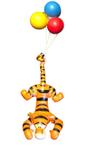 Disney - Tigger hanging on balloons (ca. 1990) - 110 cm
