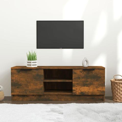 vidaXL Tv-meubel 102x35x36,5 cm bewerkt hout gerookt, Maison & Meubles, Armoires | Mobilier de télévision, Envoi