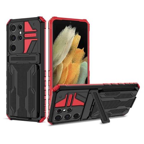 Samsung Galaxy A72 - Armor Card Slot Hoesje met Kickstand -, Telecommunicatie, Mobiele telefoons | Hoesjes en Screenprotectors | Samsung