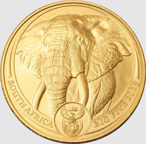 Zuid-Afrika. 50 Rand 2025  1 oz Big Five - Elephant Elefant, Postzegels en Munten, Edelmetalen en Baren