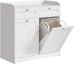 Vasagle badkamerkast met wasmand - Opbergkast gang /, Verzenden, Nieuw