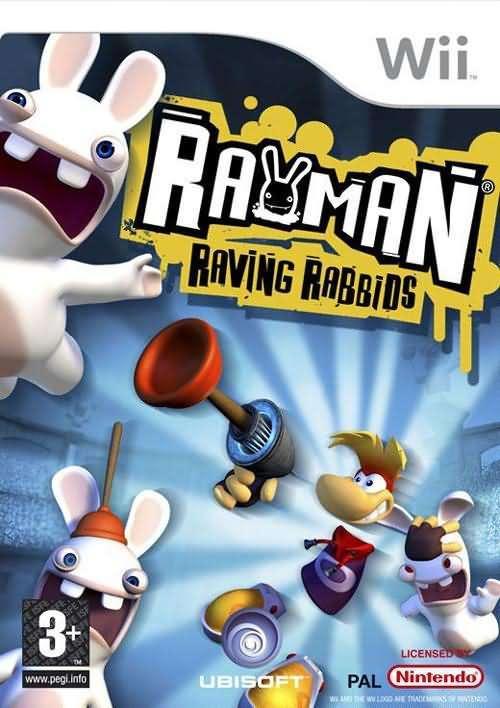 Rayman Raving Rabbids-Standaard (Wii) Gebruikt, Games en Spelcomputers, Games | Nintendo Wii, Ophalen of Verzenden