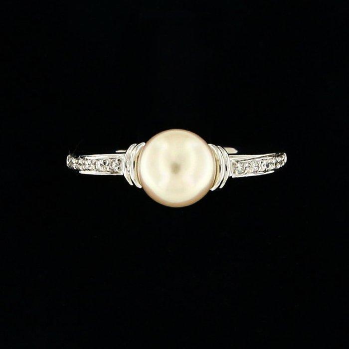 Giorgio Visconti - Ring - 18 karaat Witgoud - 0.20ct. tw., Bijoux, Sacs & Beauté, Bagues