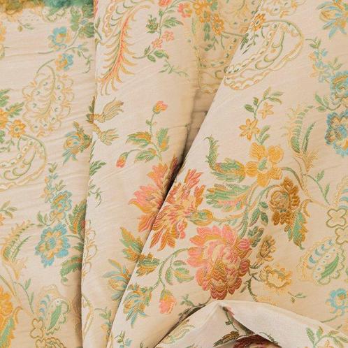 San Leucio stof - Veneziaans lampasso beige - Meubelstof -, Antiek en Kunst, Curiosa en Brocante