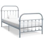 vidaXL Bedframe metaal grijs 100x200 cm, Huis en Inrichting, Slaapkamer | Bedden, Verzenden, Nieuw