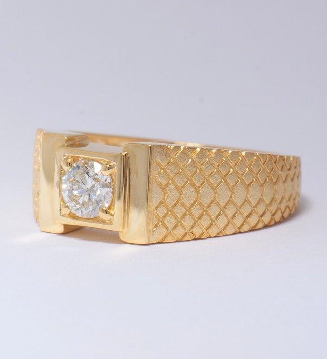 Verlovingsring - 14 karaat Geel goud - 0.50ct. tw. Diamant, Bijoux, Sacs & Beauté, Bijoux anciens