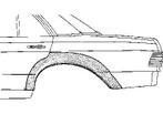 Wielschermrand | Mercedes w116, Auto-onderdelen, Ophalen of Verzenden, Nieuw