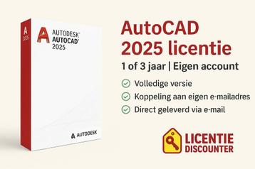 AutoCAD 2025 licentie 1 of 3 jaar | Eigen account | Direct!! beschikbaar voor biedingen
