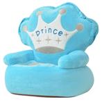 vidaXL Kinderstoel prins pluche blauw, Kinderen en Baby's, Kinderstoelen, Verzenden, Nieuw