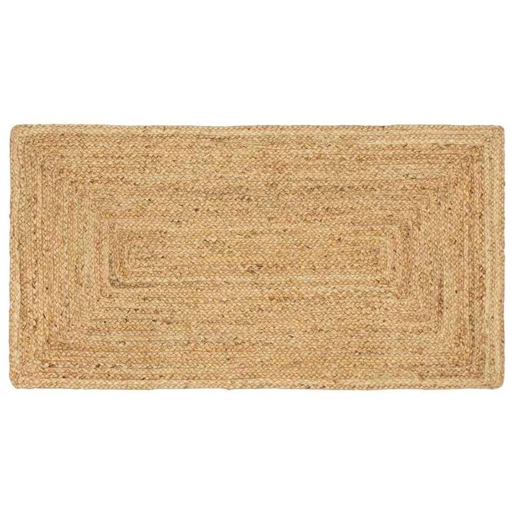 vidaXL Tapijt Beige 60 x 200 cm Jute, Huis en Inrichting, Stoffering | Tapijten en Vloerkleden, Nieuw, Verzenden