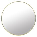 Ronde Wandspiegel Goud 60cm - Strak Design | Tweede kansj..., Huis en Inrichting, Woonaccessoires | Spiegels, Verzenden, Rond
