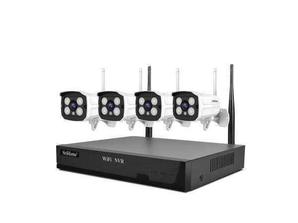 Veiling - Set van 4 cameras met NVR, Audio, Tv en Foto, Videocamera's Digitaal, Nieuw