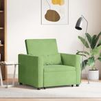 vidaXL 3-in-1 Eenpersoons Sofabed Lichtgroen Fluweel, Huis en Inrichting, Verzenden, Nieuw