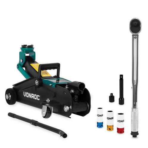 Bandenwisselset | Autokrik en Momentsleutel  ½” - incl. 3, Doe-het-zelf en Bouw, Gereedschap | Handgereedschap, Nieuw, Verzenden
