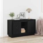 vidaXL Sideboard Zwart eiken 102 x 35 x 60 cm Bewerkt hout, Huis en Inrichting, Kasten | Dressoirs, Verzenden, Nieuw