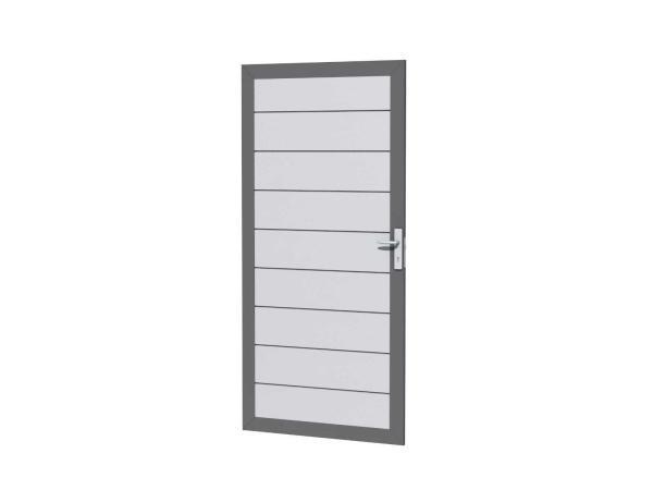 Veiling - Aluminium tuindeur - lichtgrijs - 183x93 cm, Tuin en Terras, Schuttingen, Nieuw