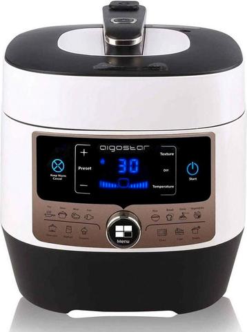Aigostar Snelkookpan Multicooker - 5,5 Liter - Slow Cooker - beschikbaar voor biedingen
