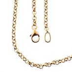 Gouden jasseron schakel ketting | 54,5 cm (gouden ketting), Handtassen en Accessoires, Kettingen, Ophalen of Verzenden, Gebruikt