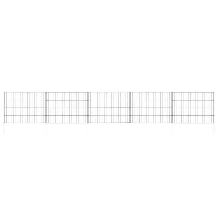 vidaXL Schuttingset 115x79 cm groen, Tuin en Terras, Tuinhekken en Hekwerk, Nieuw, Verzenden