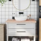 vidaXL Wastafelblad 100x50x4 cm massief beukenhout, Huis en Inrichting, Keuken | Keukenelementen, Verzenden, Nieuw