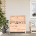 vidaXL Kussenbox 99x50x56,5 cm massief vurenhout, Tuin en Terras, Bergingen en Tuinkasten, Verzenden, Nieuw