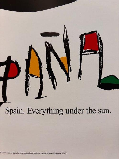 Joan Miró (after) - Promotional poster for tourism in Spain, Antiek en Kunst, Kunst | Tekeningen en Fotografie