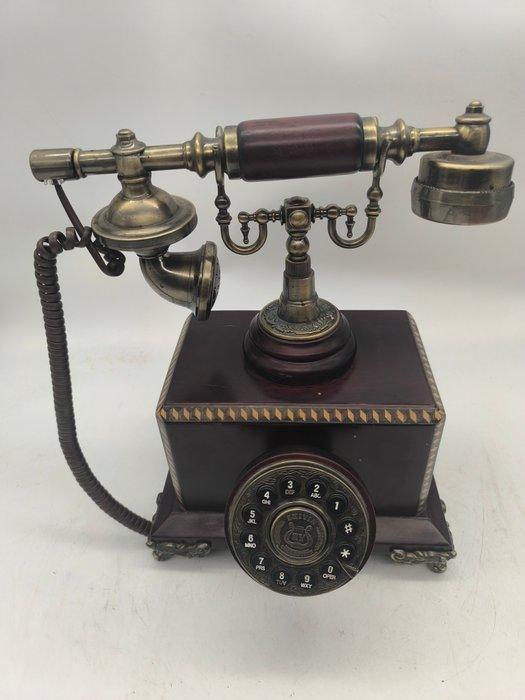 Analoge telefoon - Hout, Brons en marqueterie - Retro, Antiek en Kunst, Kunst | Designobjecten