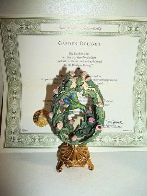 House of Fabergé - Bird in The Garden Egg. - Oeuf en, Antiquités & Art, Curiosités & Brocante