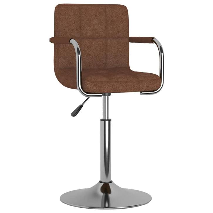 vidaXL Eetkamerstoel stof bruin, Huis en Inrichting, Stoelen, Nieuw, Verzenden