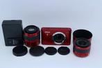 Nikon NIkon 1 J1 red /1 NIKOOR 10-30mm &30-110mm Body & Lens, TV, Hi-fi & Vidéo, Appareils photo numériques