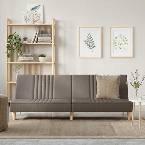 vidaXL Slaapbank stof taupe, Huis en Inrichting, Zetels | Zetels, Nieuw, Verzenden