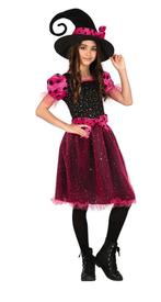 Heks Halloween Kostuum Meisje Roze, Verzenden